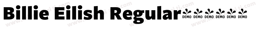 Billie Eilish Regular字体转换